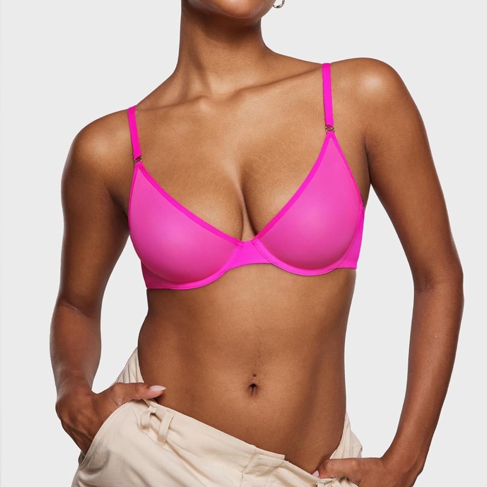 Hot pink, NEW WITH TAGS BRA Size: 34DD